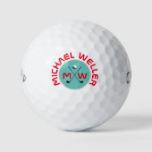 golfballen voor golfer - rode logo (Voorkant)