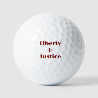 Golfballen voor Vrijheid en Rechtvaardigheid