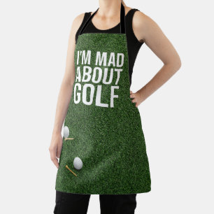 Golfballen zijn op groen gras dol op golf schort
