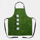 Golfballen zijn op groen gras schort (Voorkant)