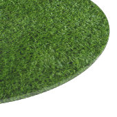Golfballen zijn op groen gras snijplank (Hoek)