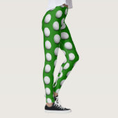 golfballenpatroon | Cool girly groene sport cadeau Leggings (Rechts)
