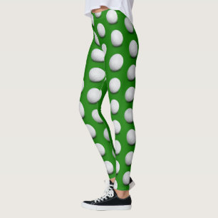 golfballenpatroon   Cool girly groene sport cadeau Leggings
