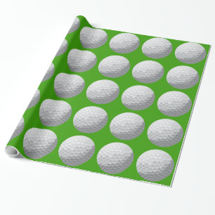 Golfballetpapier. Cadeaupapier