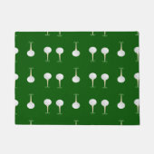 Golfballetpatroon op groen deurmat (Voorkant)