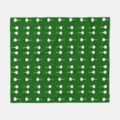 Golfballetpatroon op groen fleece deken (Voorkant (Horizontaal))