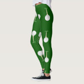 Golfballetpatroon op groen leggings (Links)