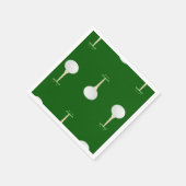 Golfballetpatroon op groen servet (Hoek)