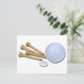 GolfBallMarkerTees020511 Briefkaart (Staand voorkant)