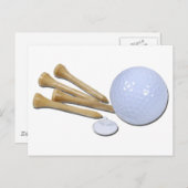 GolfBallMarkerTees020511 Briefkaart (Voorkant / Achterkant)