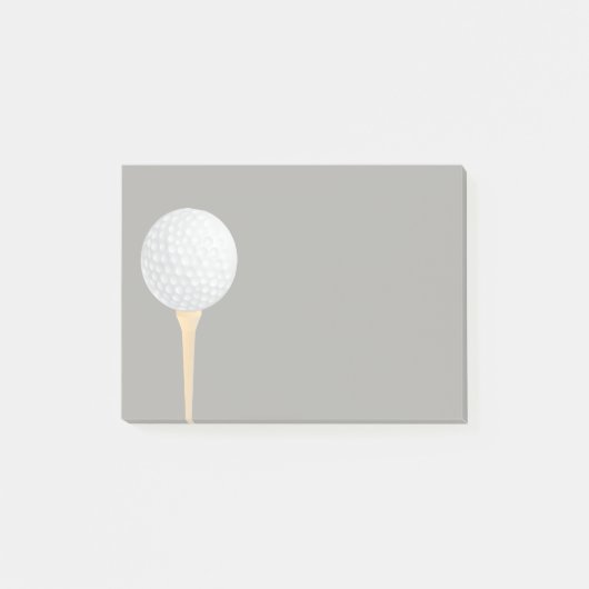 golfballonontwerpartikel met grijs teken post-it® notes (Voorkant)