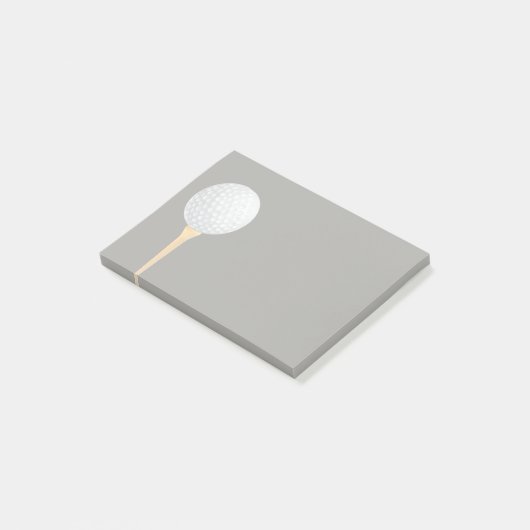 golfballonontwerpartikel met grijs teken post-it® notes (Schuin)