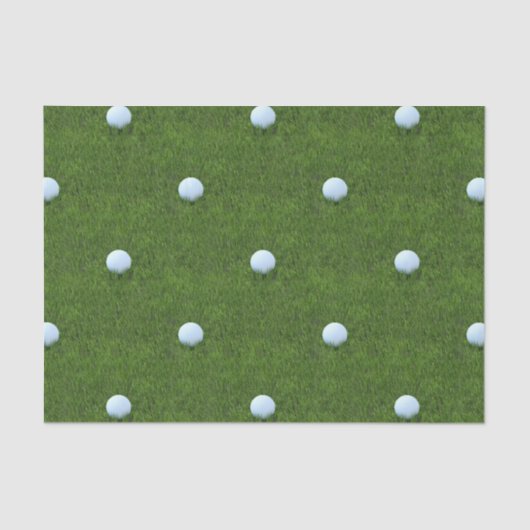 Golfbalontwerp - Groen grijs-patroonpapier Tissuepapier (Voorkant)