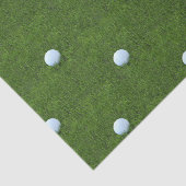 Golfbalontwerp - Groen grijs-patroonpapier Tissuepapier (Detail)