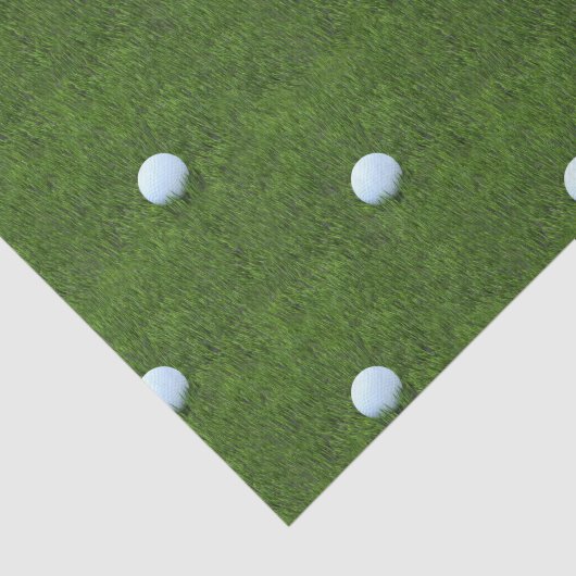 Golfbalontwerp - Groen grijs-patroonpapier Tissuepapier (Detail)