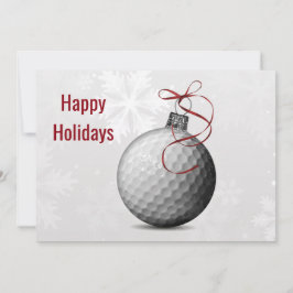 golfbalornament Kerstkaarten Feestdagenkaart