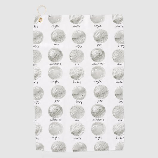 golfbalpotentiaal golfhanddoek (Voorkant)