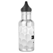 Golfbaltextuur & Initiele Monogram van Golfclub Waterfles (Links)