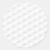 Golfbaltextuur Ronde Sticker (Voorkant)