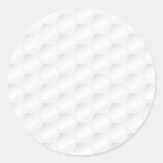 Golfbaltextuur Ronde Sticker (Voorkant)