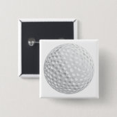 golfbalvector grafisch vierkante button 5,1 cm (Voorkant /achterkant)