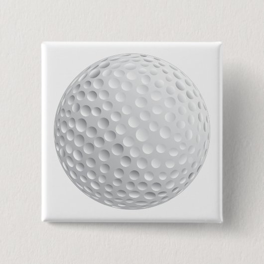 golfbalvector grafisch vierkante button 5,1 cm (Voorkant)