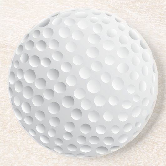 golfbalvector grafisch zandsteen onderzetter (Voorkant)