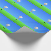 Golfband op een T-shirt Cadeaupapier (Hoek)