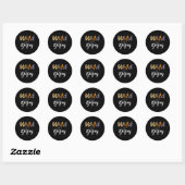 Golfbanen Leopard Wild Over Golfen Ronde Sticker (Vel)