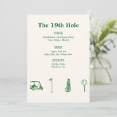 Golfbar Kaart (Staand voorkant)