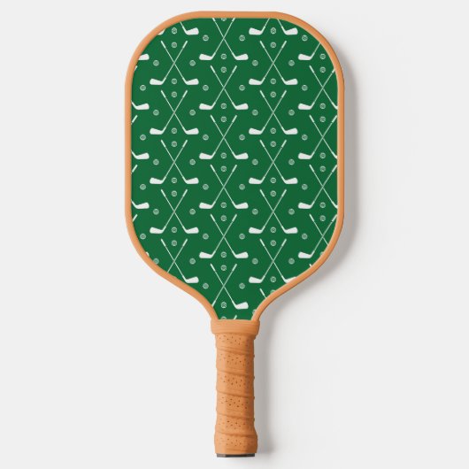 Golfbat en groene achtergrond pickleball paddle (Voorkant)