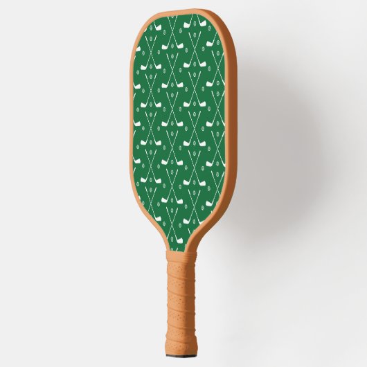 Golfbat en groene achtergrond pickleball paddle (Links)