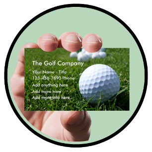 Golfbedrijf of -diensten visitekaartje
