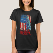 Golfbeeld van vrijheid 4 juli jongens Kinder Ameri T-shirt (Voorkant)