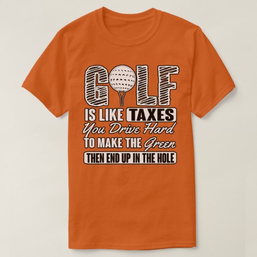 Golfbelasting T-shirt (Design voorkant)