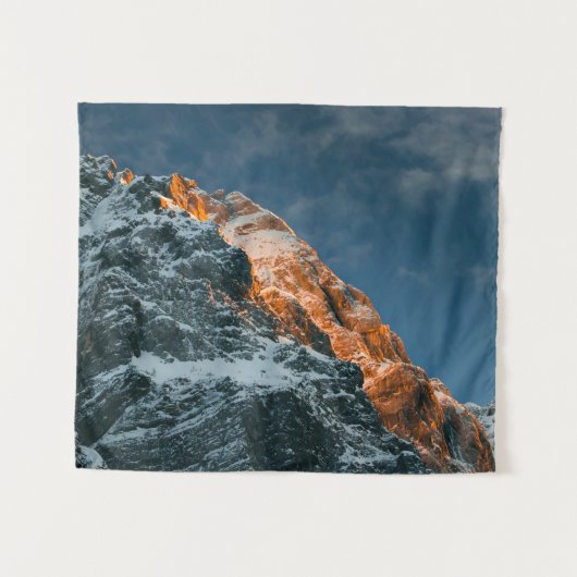 Golfberg bij zonsondergang wandkleed (Voorkant (horizontaal))