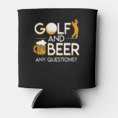 Golfbier Alle vragen Golf Beer Gezegde Blikjeskoeler (Voorkant)