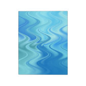 Golfblauw Abstract Notitieblok (Linkerzijde)