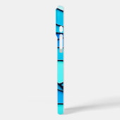 GOLFBLAUW GLAS IN LOOD Case-Mate iPhone CASE (Achterkant / Links)