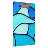 GOLFBLAUW GLAS IN LOOD KLEMBORD (Rechts)
