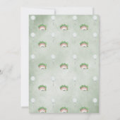 Golfblauw Par-T-shirt Verjaardagsuitnodiging Kaart (Achterkant)