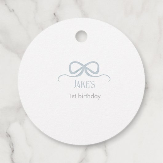 Golfboog party cadeau label (Achterkant)