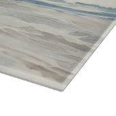 Golfbrekende strand kunst glazen snijplank (Hoek)