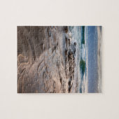 Golfbreuk op het strand in Californië Legpuzzel (Horizontaal)