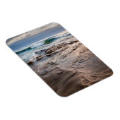 Golfbreuk op het strand in Californië Magneet (Rechterzijde)