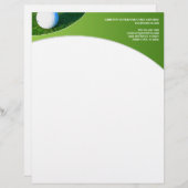 golfbriefhoofd gepersonaliseerd briefhoofd (Voorkant / Achterkant)