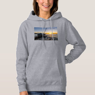 Golfbries Zeilboot En Steiger Zonsondergang Hoodie