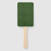 Golfbruid en bruidegom Huwelijk op putting green Handwaaier (Achterkant)