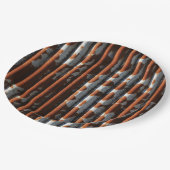  golfbuisje met golfslag papieren bordje (Gekanteld)