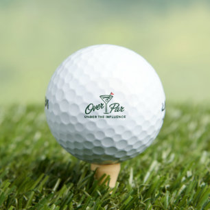 Golfcadeau boven par en onder invloed Golf Golfballen